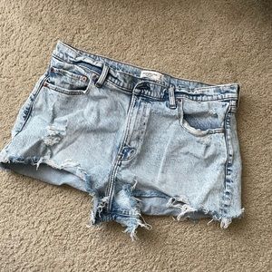 Abercrombie Light Denim Cutoffs Size 33